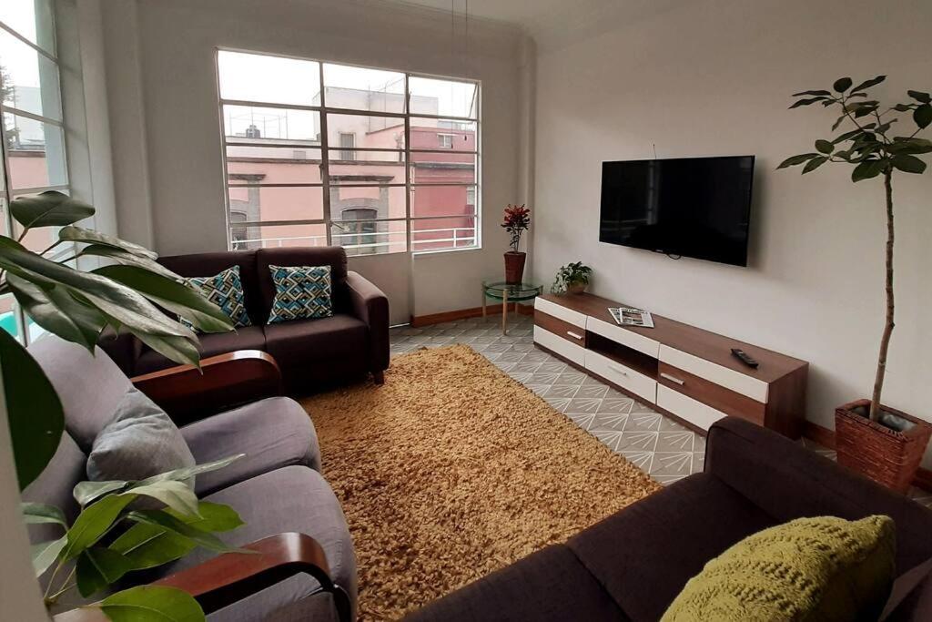 2B Acogedor Y Amplio Depto, Centro Historico Cdmx Apartment Kota Meksiko Bagian luar foto